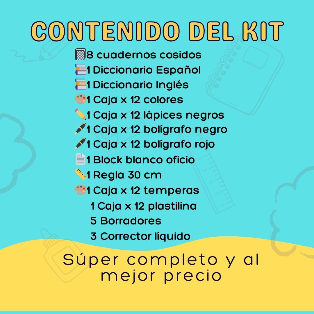 KIT ESCOLAR PRIMARIA CASAZEN